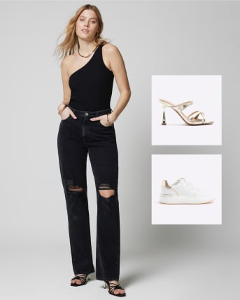 Womens shoes to wear with jeans on sale